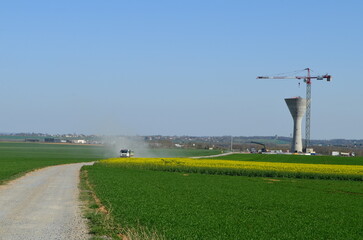 Fototapeta premium Paysage de Biéville-Beuville (Calvados - Normandie - France)