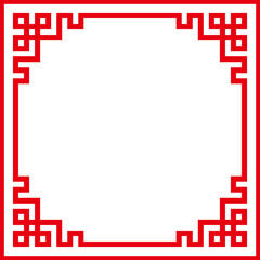Chinese frame element for traditional design concept.