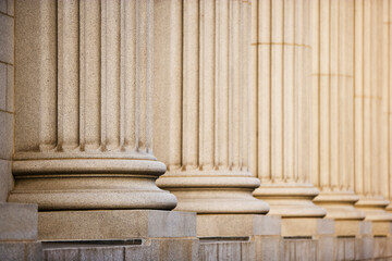 Courthouse composite columns with Narrow Focus
A row of composite columns with narrow focus
