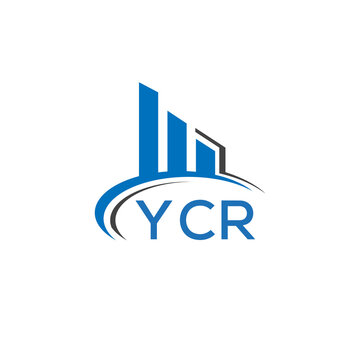 YCR letter logo. YCR blue image. YCR Monogram logo design for entrepreneur and business. YCR best icon.	
