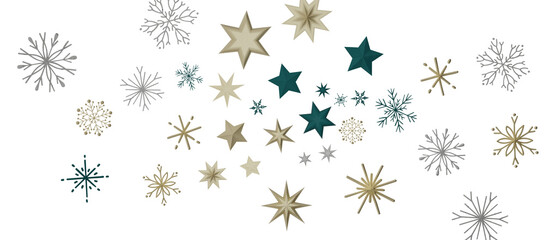 The winter background, falling snowflakes
