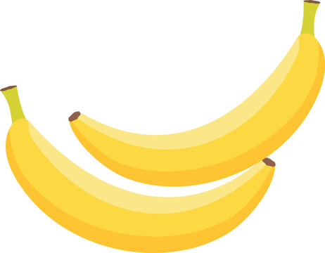 Banana fruit icon cartoon vector. Peel bunch. Tropical organic