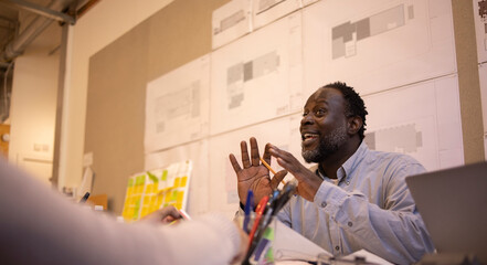 Businessman talking in conference room meeting