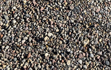 small gray pebbles on the ground