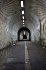 Fototapeta na wymiar pedestrian and cyclist tunnel