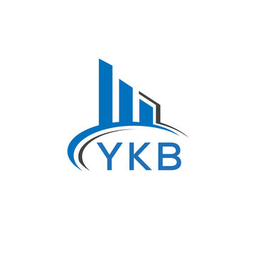 YKB letter logo. YKB blue image. YKB Monogram logo design for entrepreneur and business. YKB best icon.	
