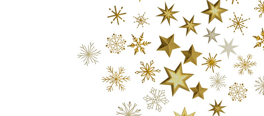 The winter background, falling snowflakes