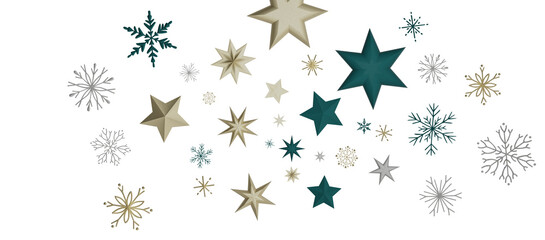The winter background, falling snowflakes