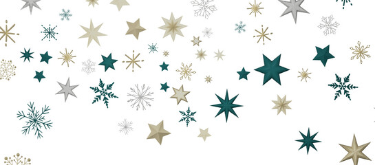 Christmas Card - Snowflakes Of Paper In Frame
