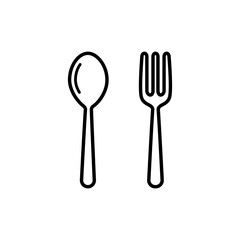 Spoon icon ,restaurant icon vector logo design template
