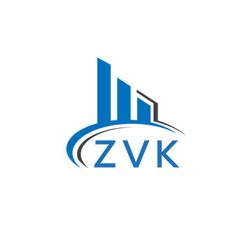 ZVK letter logo. ZVK blue image. ZVK Monogram logo design for entrepreneur and business. ZVK best icon.	
