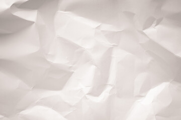 The texture of white paper is crumpled.