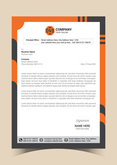 
Modern Corporate Business Simple and clean A4 Size letterhead Vector design
