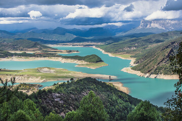 Fototapeta premium Mountain landscape from the heights