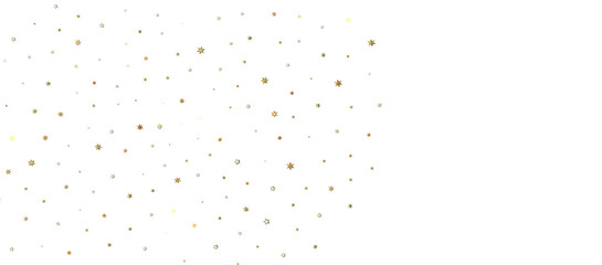 stars. Confetti celebration, Falling golden abstract decoration for party, birthday celebrate,