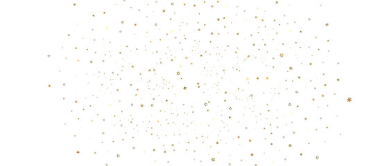 Holiday golden decoration, glitter frame isolated