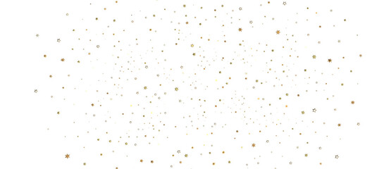 Holiday golden decoration, glitter frame isolated