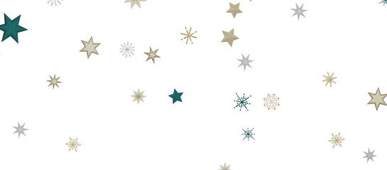Christmas background design of snowflake and snow falling in the winter 3d illustration