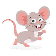 Cartoon Illustration Of A Mouse