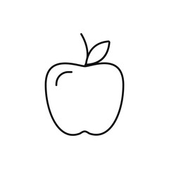 Apple icon. Apple fruit symbol illustration