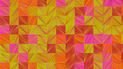 pink, yellow and orange geometric pattern, wallpaper for tile, banner, tableclothe