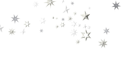 Snowflakes and bokeh lights on the blue Merry Christmas background. 3D render