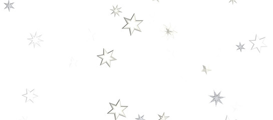 A gray whirlwind of golden snowflakes and stars. New