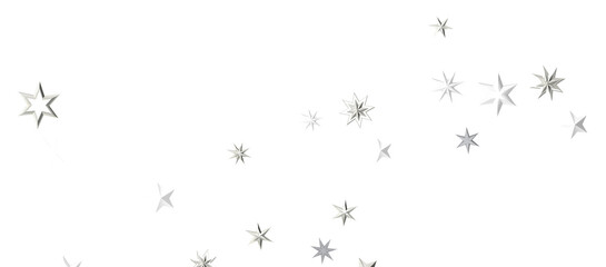 A gray whirlwind of golden snowflakes and stars. New