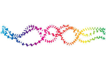 Rainbow wave lines background. Vector illustration.