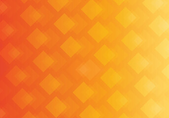 Abstract background composed of technologically themed squares, gradients from light yellow to dark orange : Vector