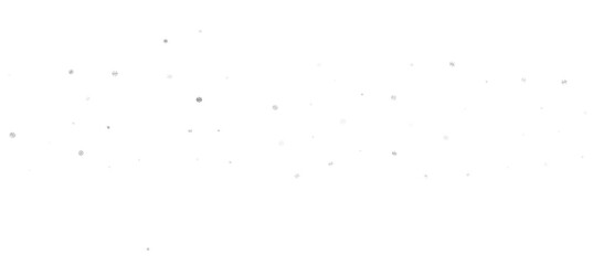 Snowflakes and bokeh lights on the blue Merry Christmas background. 3D render