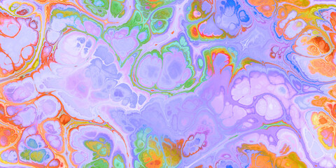 Fototapeta na wymiar 'purple passion' marbled multicolored seamless tile art