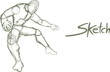 Body sketch hand draw