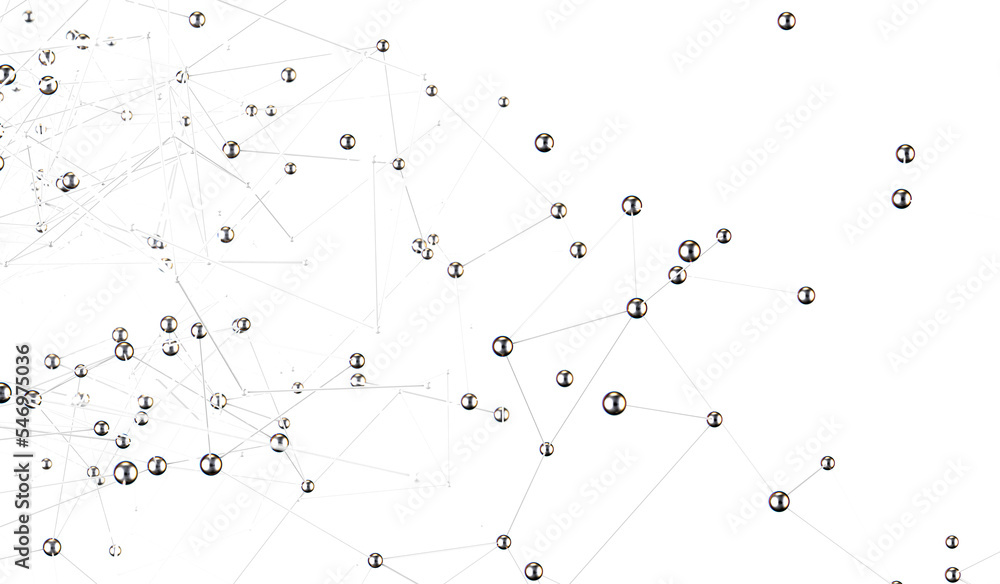 Poster abstract 3d render, network concept, background