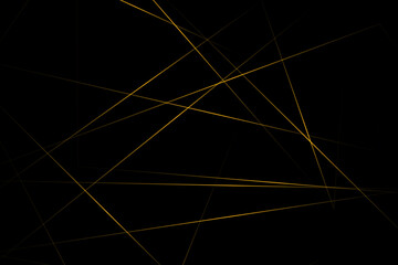 Abstract black with gold lines, triangles background modern design. Vector illustration EPS 10.