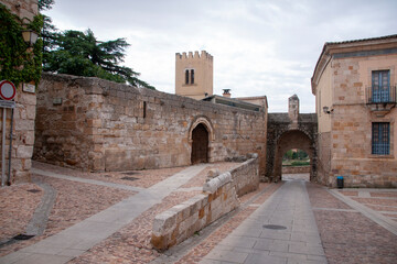 calles del centro antiguo de la ciudad de Zamora, España