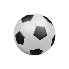 Fototapeta premium Soccer ball isolated on white background. 3d illustration.