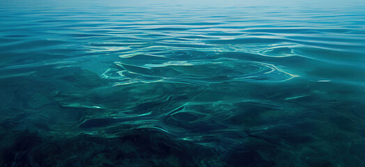 Fototapeta na wymiar Calm water ripples texture background, Generative AI 