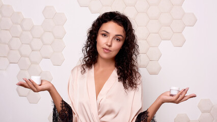 concept of how to choose right quality natural cream for face and body skin care