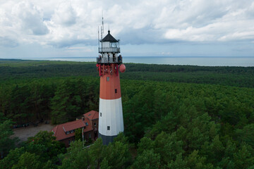 lighthouse on the coast of the north sea stilo