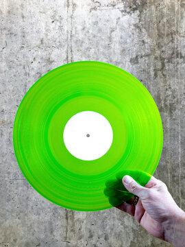 grüne Schallplatte