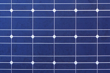 Solar panel close-up. Closeup of a blue sun cell, background texture. Detail of a photovoltaic...