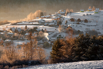 Winter in the fairy tale village