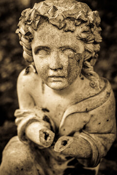 beautiful old cross at a cemetery