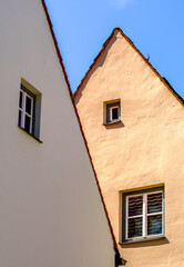 Fototapeta na wymiar historic gable at a house