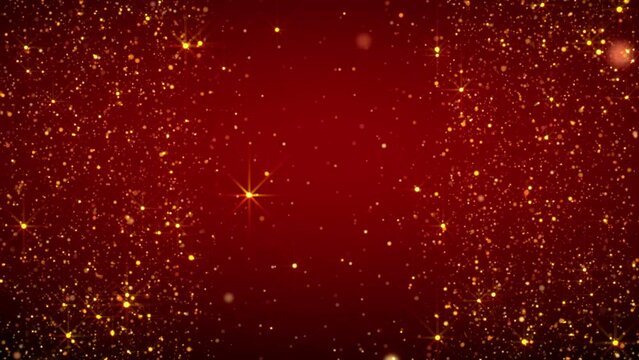 christmas red glitter stars background party