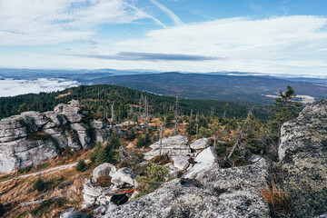 Road on the ridge of the mountains	
