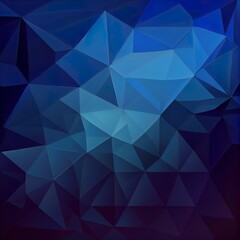 Obraz premium Dark BLUE abstract polygonal template. A completely new color illustration in a vague style. A completely new template for your business design.