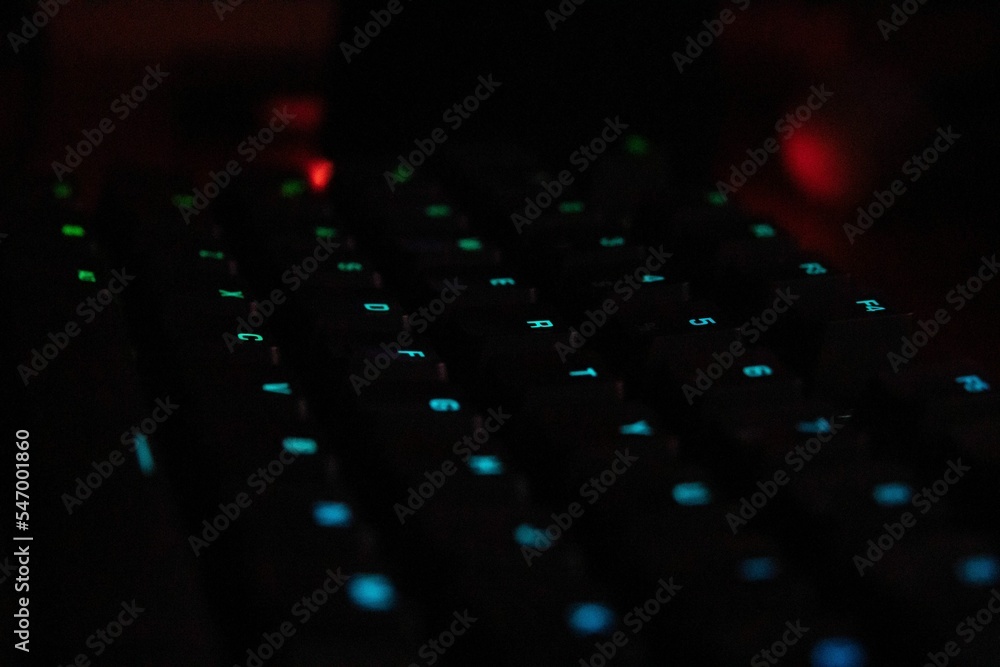 Poster macro shot of a keyboard