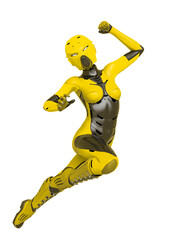 super soldier female going to battle